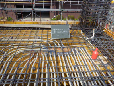 2 躯体工事 スラブ配管